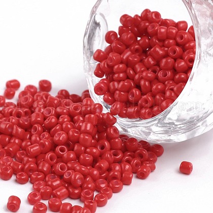Baking Paint Glass Seed Beads US-SEED-S002-K20-1