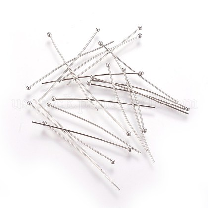 304 Stainless Steel Ball Head Pins US-X-STAS-R051-40mm-1