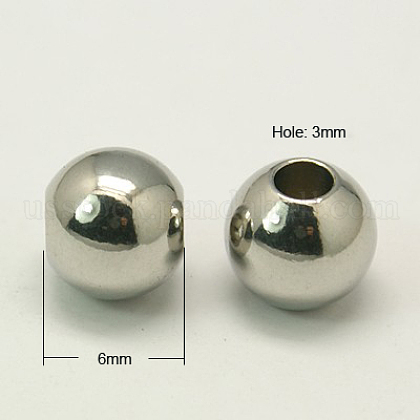304 Stainless Steel Beads US-STAS-G011-3-1