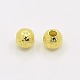 Brass Textured Beads US-EC247-G-2