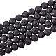 Synthetic Lava Rock Beads Strands US-G-S277-10mm-01-1