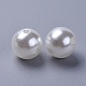 ABS Plastic Imitation Pearl Round Beads US-MACR-F033-8mm-24-3