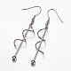 304 Stainless Steel Dangle Earrings US-EJEW-G155-02P-1