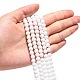 Synthetic White Agate Beads Strands US-G-D419-6mm-01-2