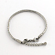 304 Stainless Steel European Style Round Snake Chains Bracelets US-STAS-R066-04-1