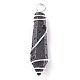 Natural Pointed Gemstone Pendants US-PALLOY-JF01295-2