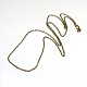 Vintage Iron Cable Chain Necklace Making for Pocket Watches Design US-MAK-M001-AB-2