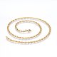 304 Stainless Steel Lumachina Chain Necklaces US-NJEW-P226-08G-01-1