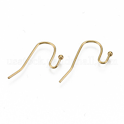 304 Stainless Steel Earring Hooks US-STAS-S111-005G-NR