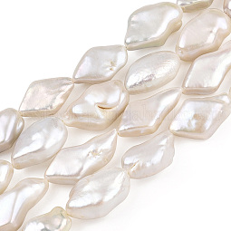 Natural Baroque Pearl Keshi Pearl Beads Strands US-PEAR-S010-28
