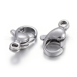 304 Stainless Steel Lobster Claw Clasps US-STAS-F182-01P-E