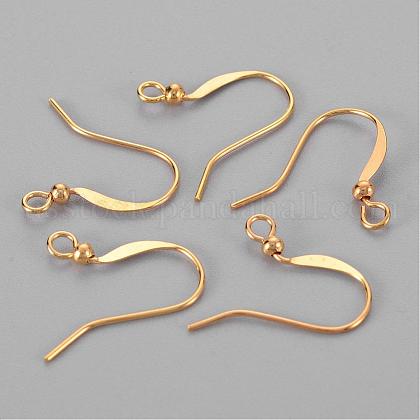 Brass French Earring Hooks US-X-KK-Q369-G-1