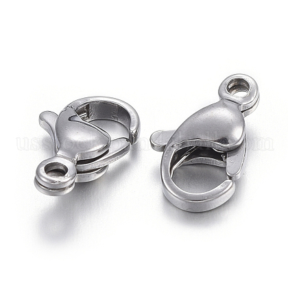 304 Stainless Steel Lobster Claw Clasps US-STAS-F182-01P-E-1