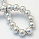 Baking Painted Pearlized Glass Pearl Round Bead Strands US-HY-Q003-10mm-62-4