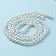 White Glass Pearl Round Loose Beads For Jewelry Necklace Craft Making US-X-HY-8D-B01-3