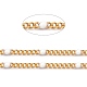 Ion Plating(IP) 304 Stainless Steel Enamel Curb Chains US-CHS-P013-01G-11-2