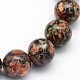 Natural Leopard Skin Jasper Round Beads Strands US-G-S182-10mm-1