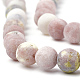 Natural Marble and Sesame Jasper/Kiwi Jasper Beads Strands US-G-T106-289-2
