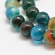 Faceted Natural Agate Beads Strands US-G-F447-8mm-C10-4