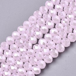 Electroplate Glass Beads Strands US-EGLA-A034-J6mm-A09