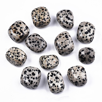 Natural Dalmatian Jasper Beads US-G-N332-012-1