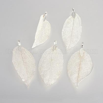 Electroplated Natural Leaf Big Pendants US-IFIN-Q119-03A-1