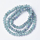 Electroplate Glass Beads Strands US-EGLA-A034-J10mm-G05-2