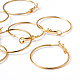 Golden Plated Brass Hoop Earrings US-X-EC108-1NFG-3