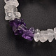 Chips Gemstone Beaded Stretch Bracelets US-BJEW-JB01825-02-2