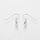 Grade A Silver Color Plated Iron Earring Hooks US-EC135-S-NF-2