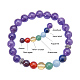 SUNNYCLUE Natural Gemstone Beads Stretch Bracelets US-BJEW-SC0001-01-3