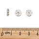 200pcs Clear White Rhinestone Rondelle Spacer Beads US-RB-A014-Z8mm-01S-4