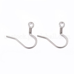 304 Stainless Steel French Earring Hooks US-STAS-P186-01P