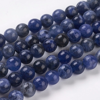 Natural Sodalite Beads Strands US-G-E110-6mm-3-1
