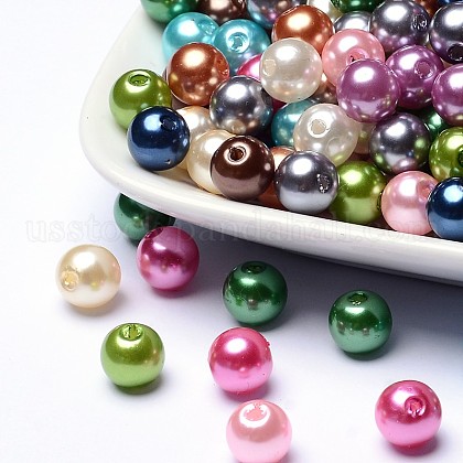 Colorful Acrylic Beads US-PACR-8D-M-1