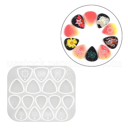 Guitar Pick Shape Silicone Molds US-DIY-P025-05-1