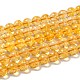Natural Citrine Beads Strands US-G-E326-10mm-01-1