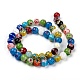 Handmade Millefiori Glass Beads Strands US-LK14-2