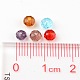Faceted Rondelle Transparent Glass Beads US-GLAA-R152-4mm-M1-4