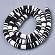 Handmade Polymer Clay Beads Strands US-CLAY-R089-6mm-086-2