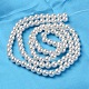 ABS Plastic Imitation Pearl Round Beads US-MACR-S789-6mm-01-2