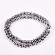 Electroplate Non-magnetic Synthetic Hematite Beads Strands US-G-J169A-6mm-02-2