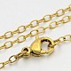 304 Stainless Steel Cable Chain Necklaces US-STAS-O053-06G-1