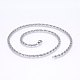304 Stainless Steel Lumachina Chain Necklaces US-NJEW-P226-08P-01-1