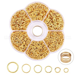 1874Pcs Iron Open Jump Rings Jump Rings with Brass Rings US-IFIN-SZ0001-29