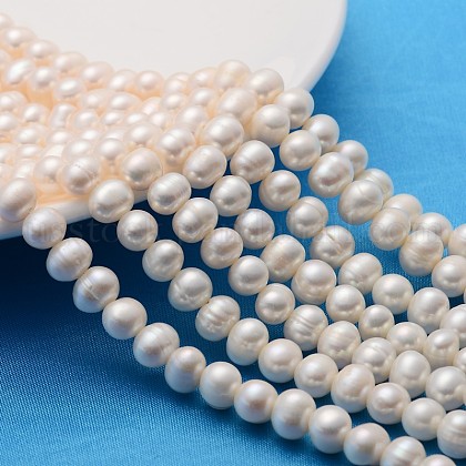 Natural Cultured Freshwater Pearl Beads Strands US-A23WW011-1