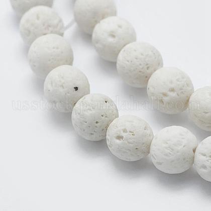 Natural Lava Rock Beads Strands&nbsp;US-G-F531-6mm-G17-2