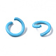 Spray Painted Iron Open Jump Rings US-IFIN-T017-04B-4
