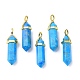 Natural Howlite Pointed Pendants US-G-G025-01G-04-1