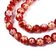Round Millefiori Glass Beads Strands US-LK-P001-37-3